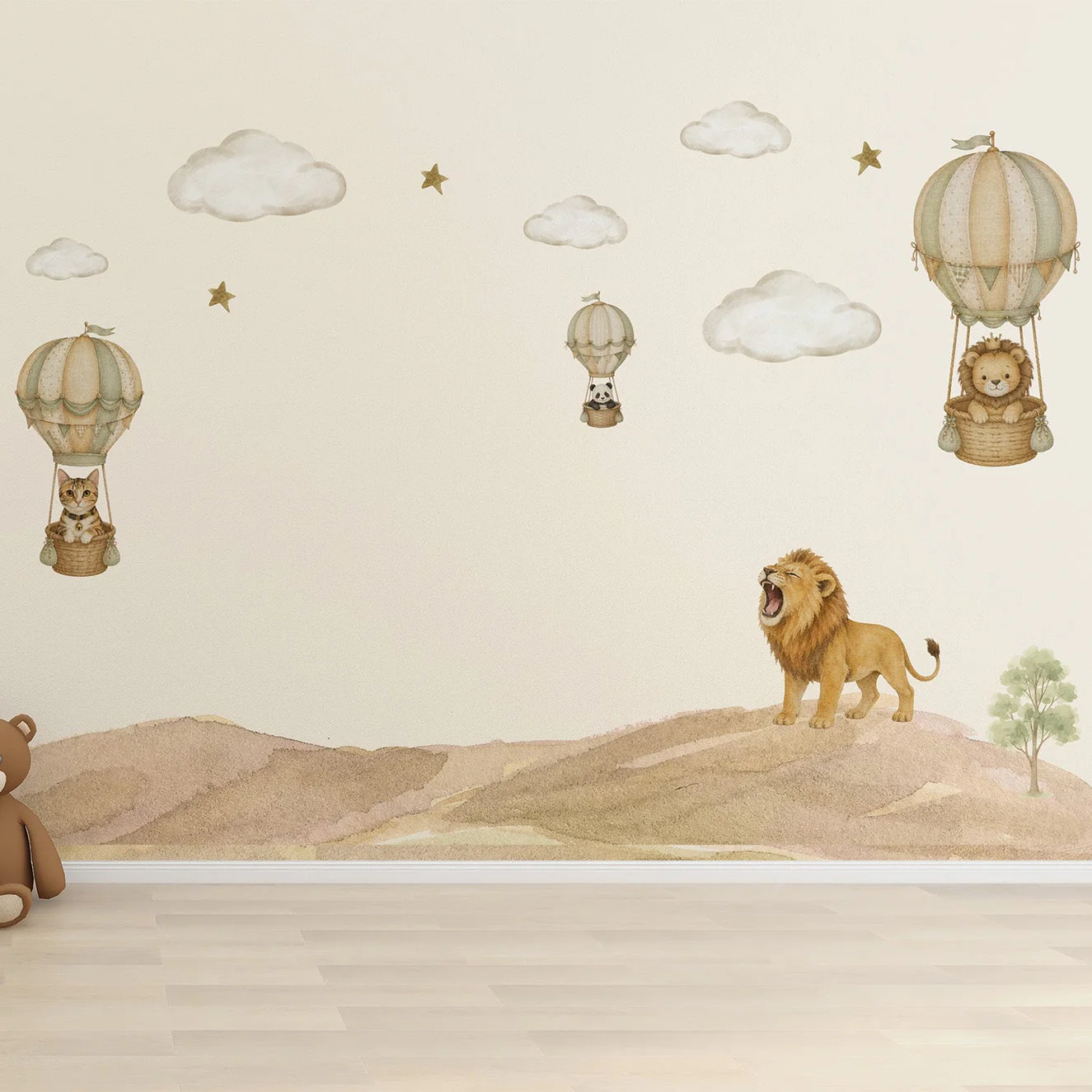 Safari Aeronauts — Luxury Kids Wallpaper Dubai - Image 4