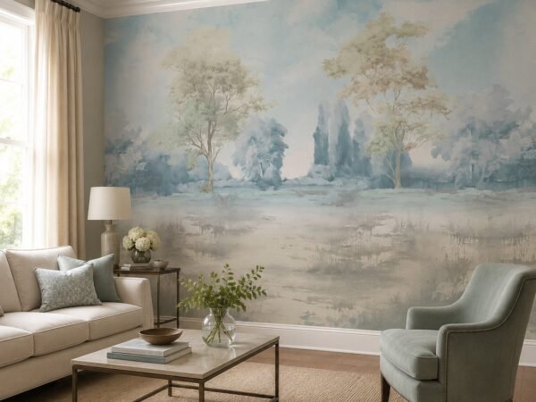 Silvan Aquarelle — Luxury Floral Wallpaper Dubai