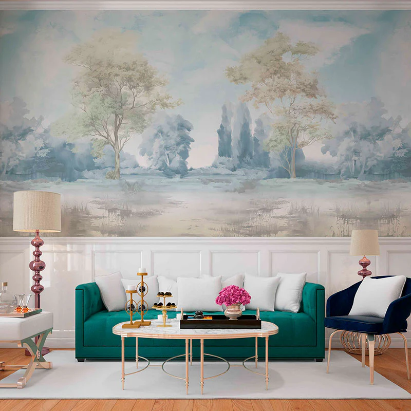 Silvan Aquarelle — Luxury Floral Wallpaper Dubai - Image 3