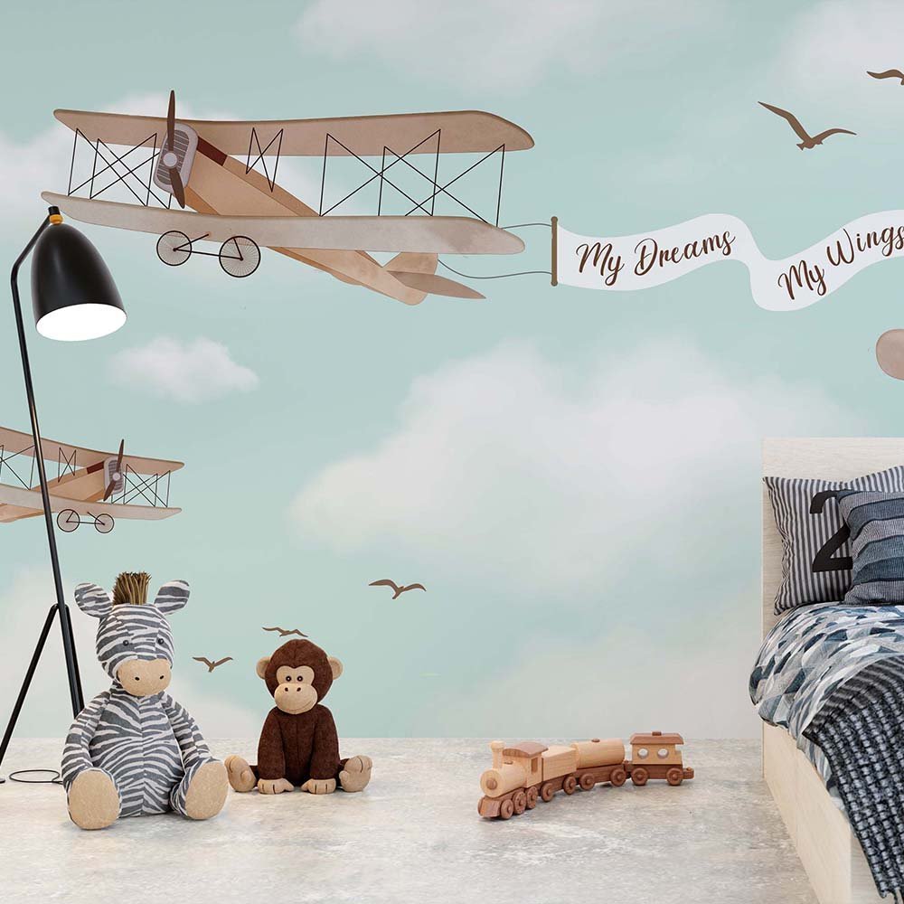 Skyward Whispers — Luxury Kids Wallpaper Dubai - Image 2
