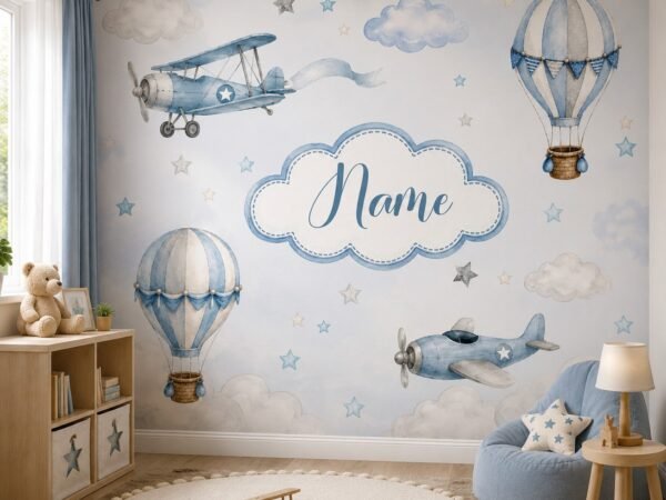 Starlit Flight — Luxury Kids Wallpaper Dubai