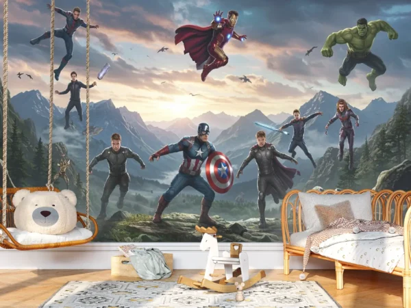 Summit Defenders — Luxury Kids Wallpaper Dubai