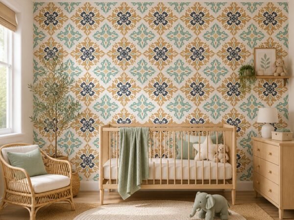 Teal Ornament — Heritage Wallpaper Dubai