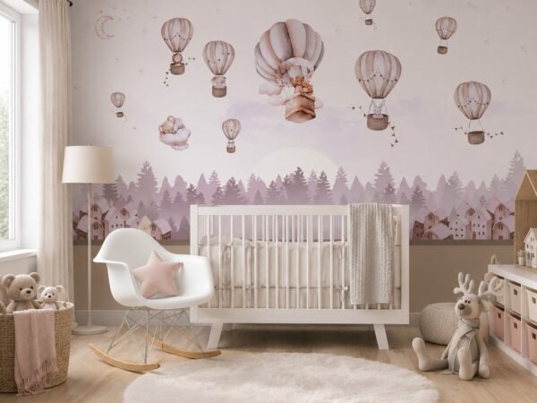 Twilight Balloons — Luxury Kids Wallpaper Dubai