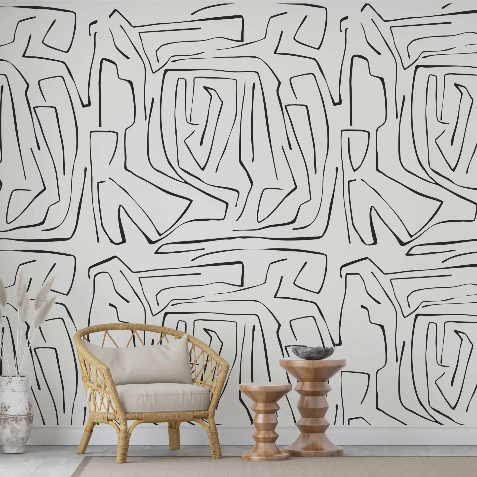 Urban Glyphs — Modern Wallpaper Dubai - Image 2
