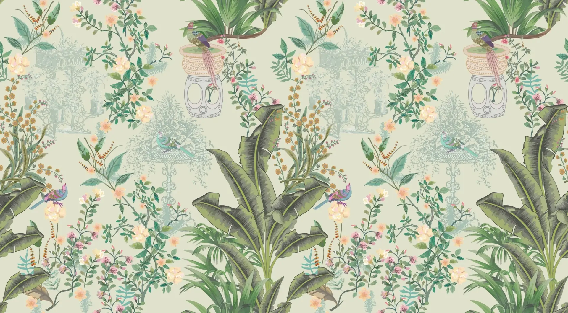Verdant Rococo — Luxury Floral Wallpaper Dubai - Image 2
