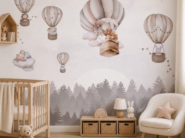 Aerial Fables — Luxury Kids Wallpaper Dubai