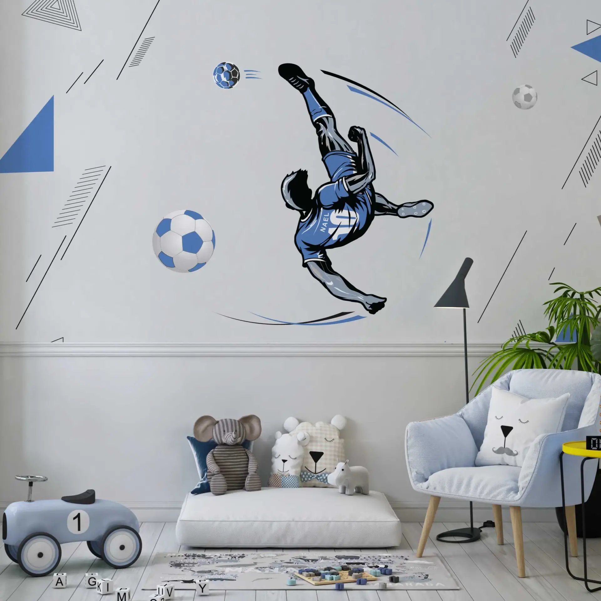 Aerial Volley — Luxury Kids Wallpaper Dubai - Image 2