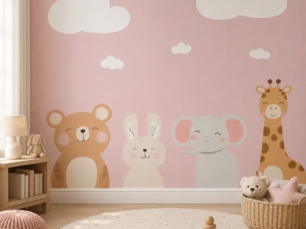 Blush Caravan — Luxury Kids Wallpaper Dubai