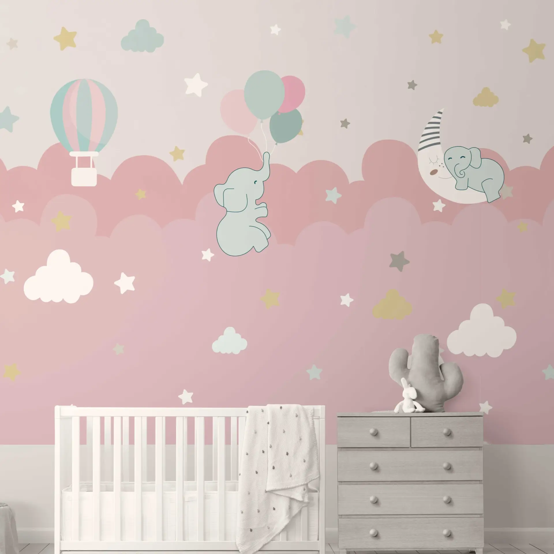 Blush Skyride — Luxury Kids Wallpaper Dubai - Image 3