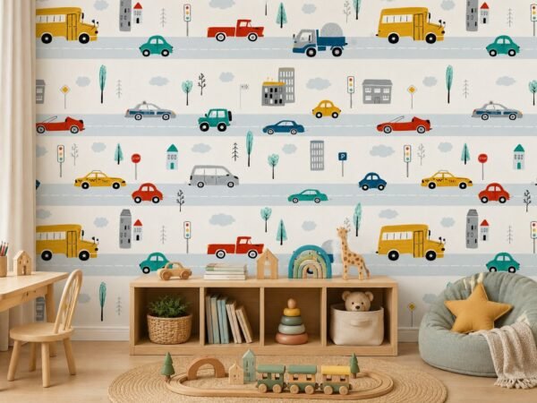 City Circuit — Luxury Kids Wallpaper Dubai