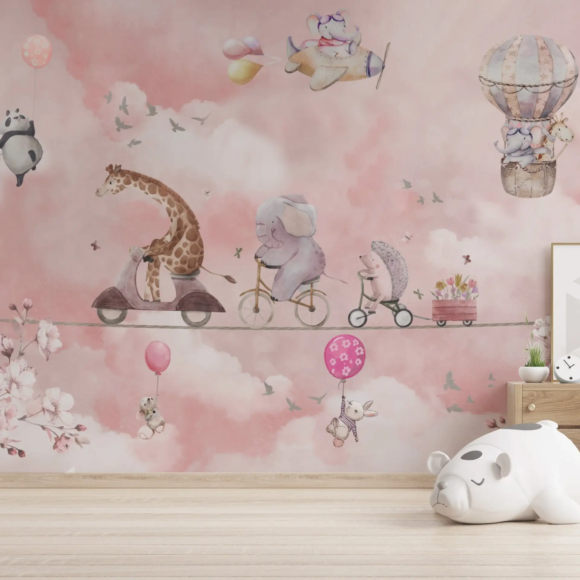 Cloud Caravan — Luxury Kids Wallpaper Dubai - Image 2