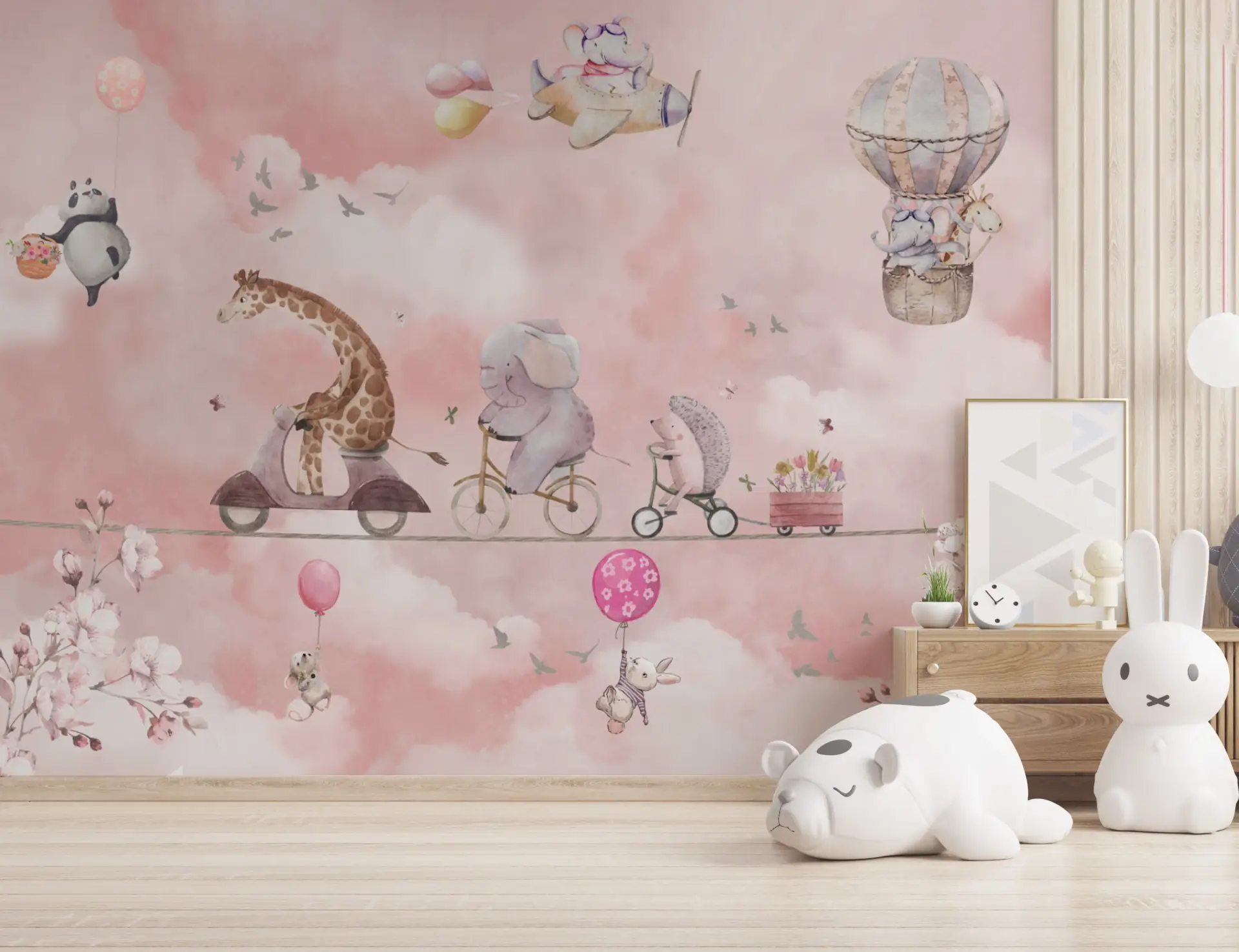 Cloud Caravan — Luxury Kids Wallpaper Dubai - Image 3