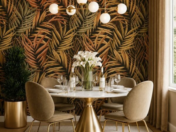 Cocoa Grove — Luxury Floral Wallpaper Dubai