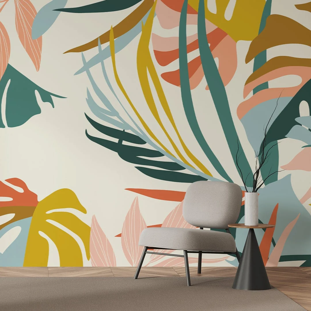 Coral Palms — Luxury Floral Wallpaper Dubai - Image 2