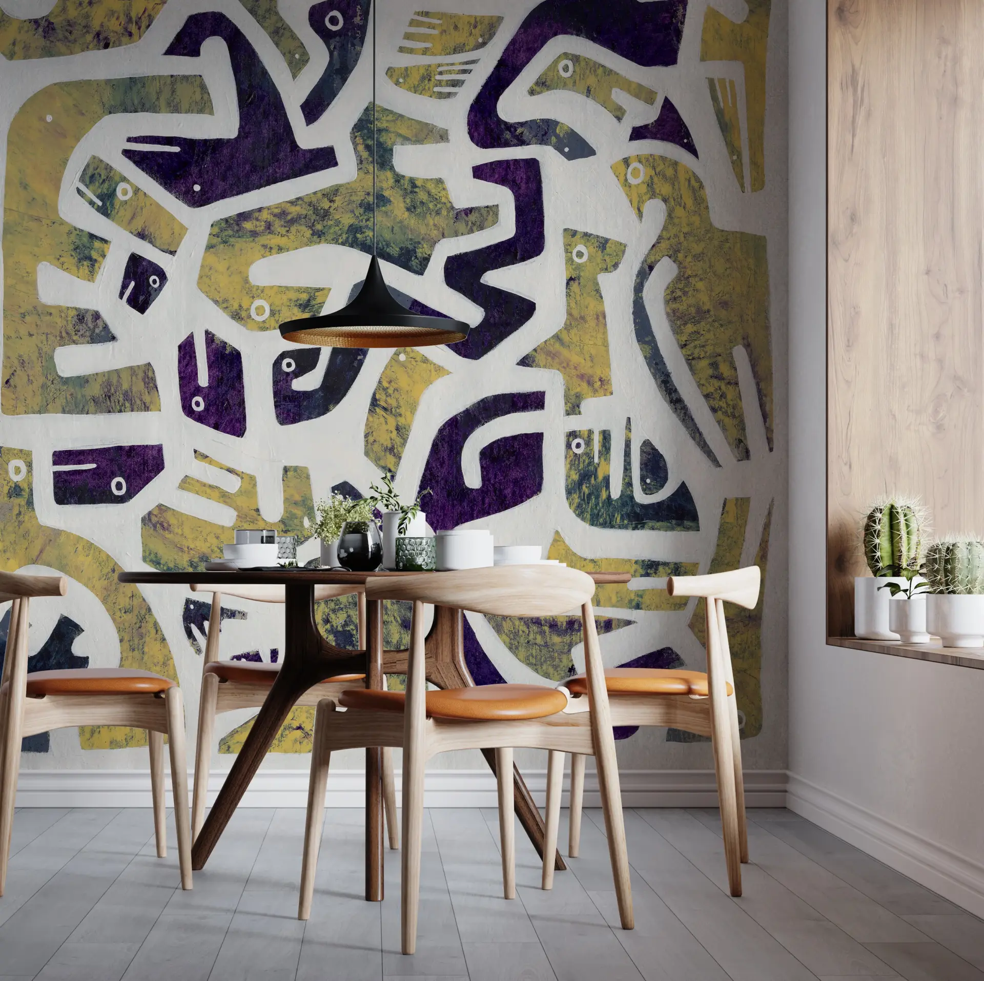 Cubist Chorus — Modern Wallpaper Dubai - Image 4