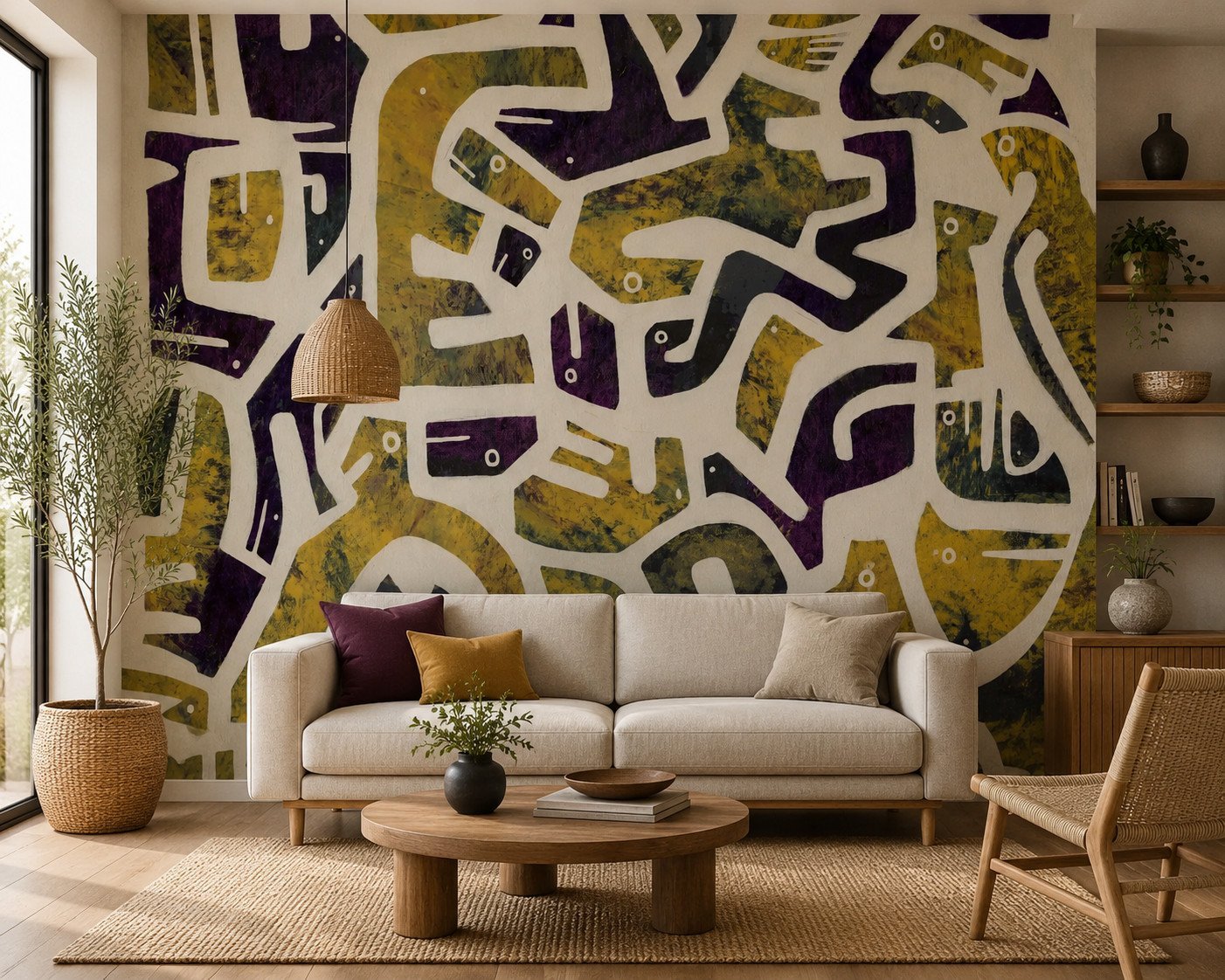 Cubist Chorus — Modern Wallpaper Dubai