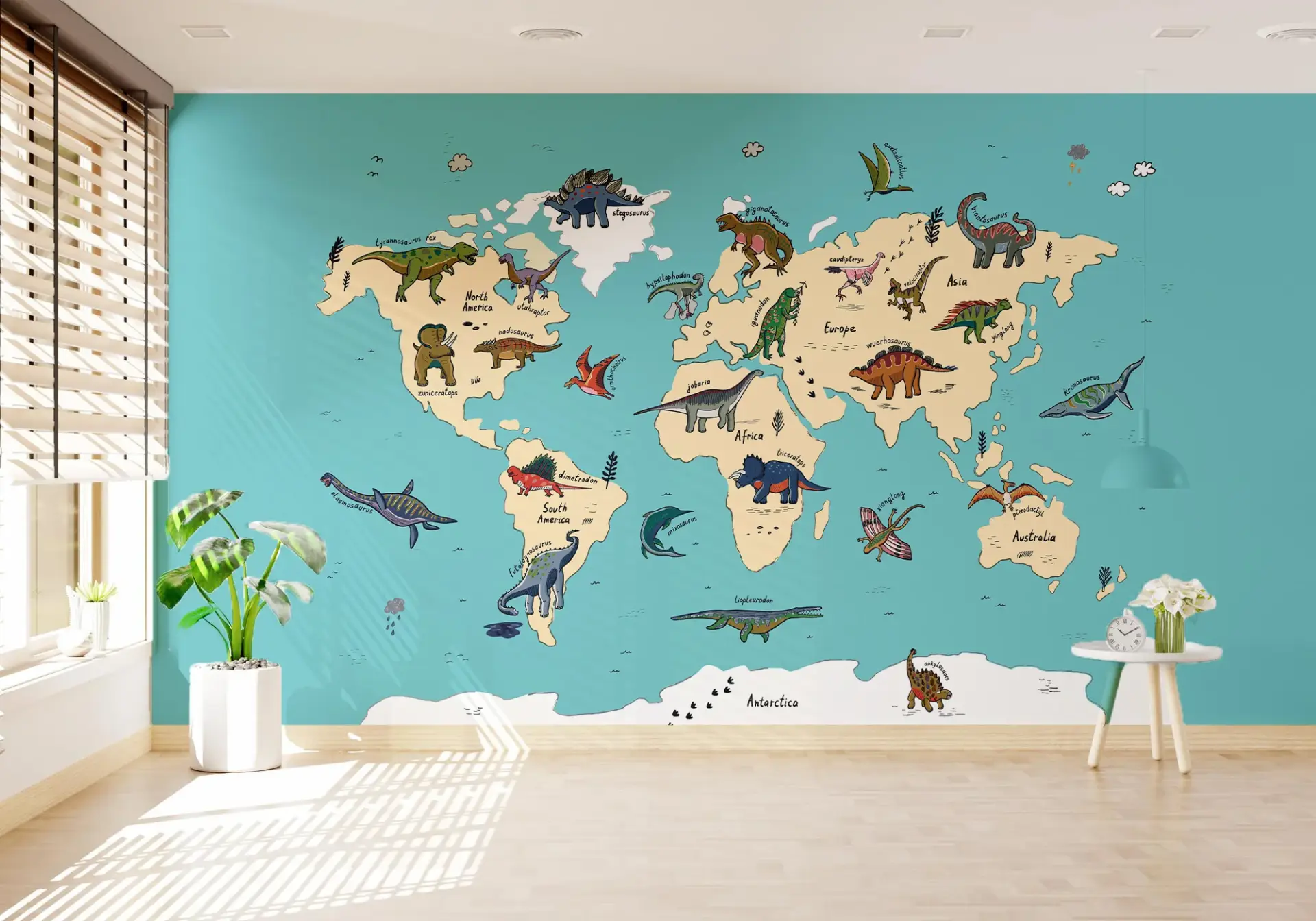 Dino Atlas — Luxury Kids Wallpaper Dubai - Image 3