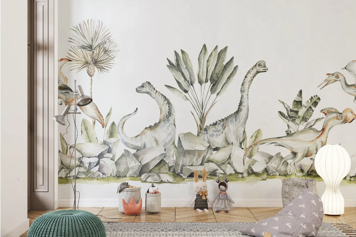Dino Wildland — Luxury Kids Wallpaper Dubai - Image 3