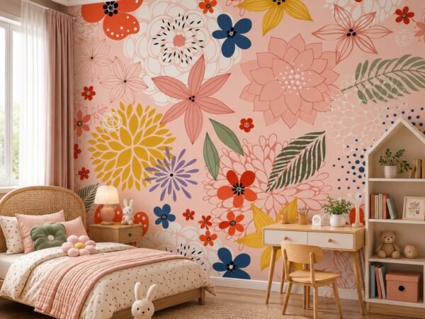 Fleur Fanfare — Luxury Floral Wallpaper Dubai