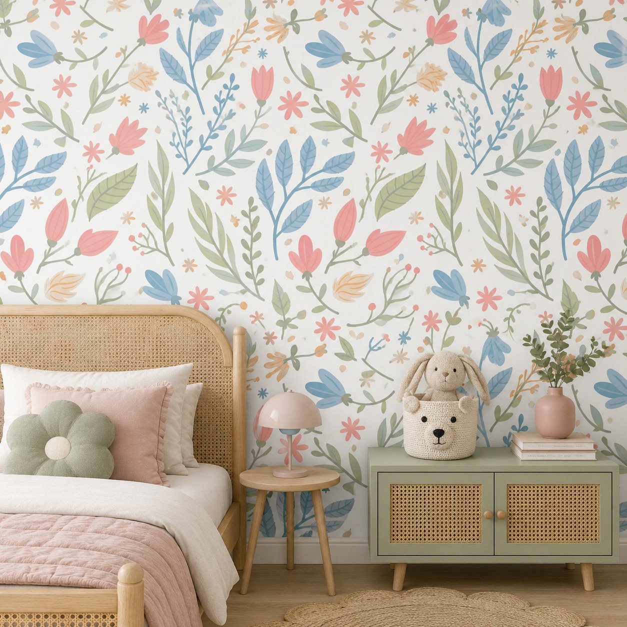 Flora Tangle — Luxury Floral Wallpaper Dubai