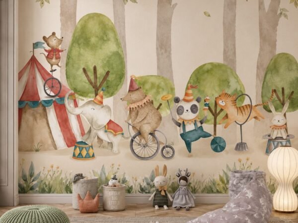 Forest Fanfare — Luxury Kids Wallpaper Dubai