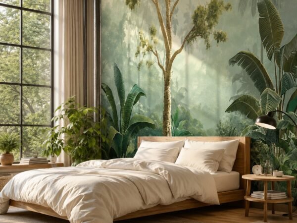 Forest Reverie — Luxury Floral Wallpaper Dubai