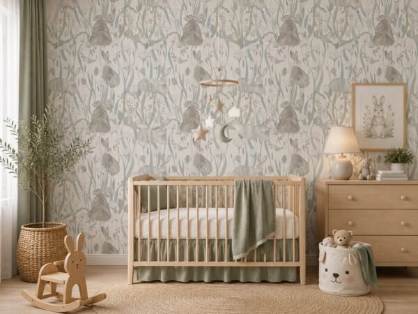 Frosted Forage — Luxury Kids Wallpaper Dubai