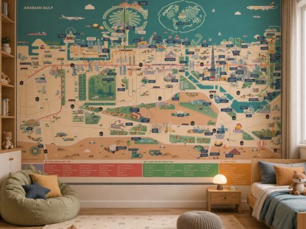 Gulf Explorer — Luxury Kids Wallpaper Dubai