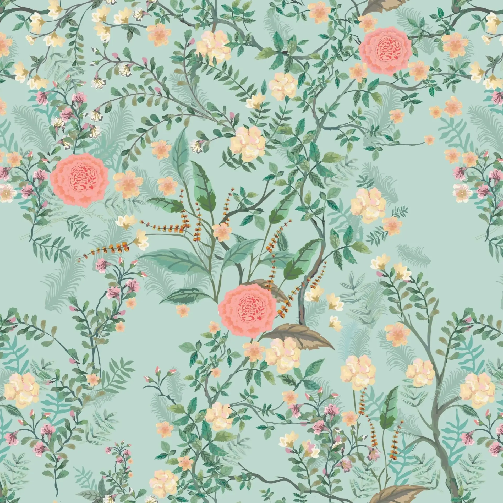 Jade Florals — Luxury Floral Wallpaper Dubai - Image 3
