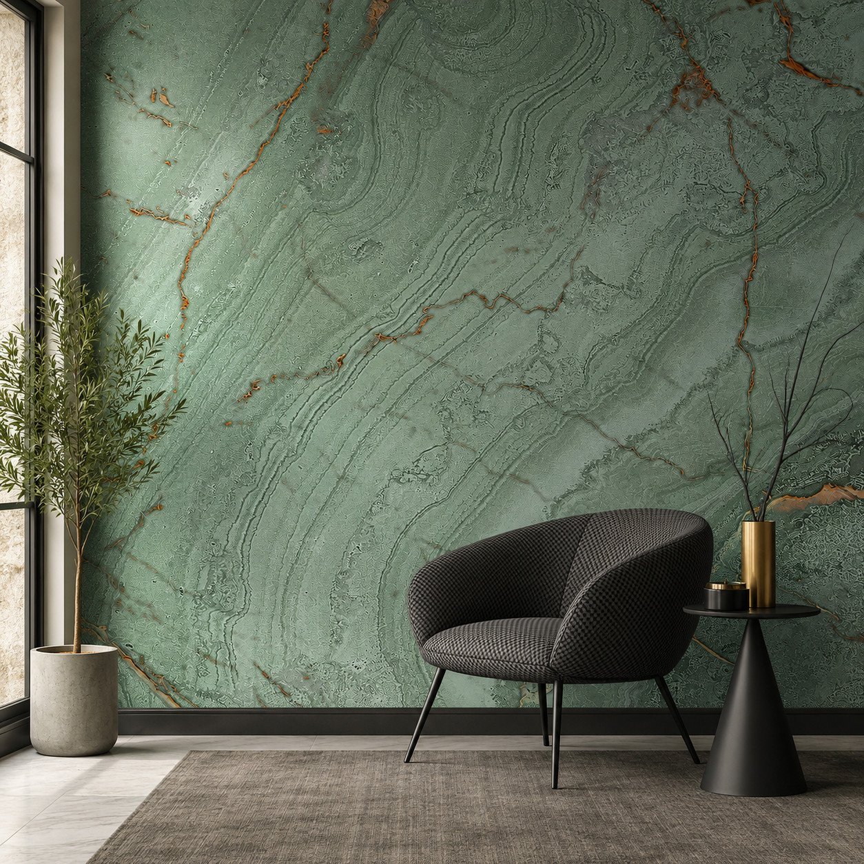 Jade Tectonic — Modern Wallpaper Dubai