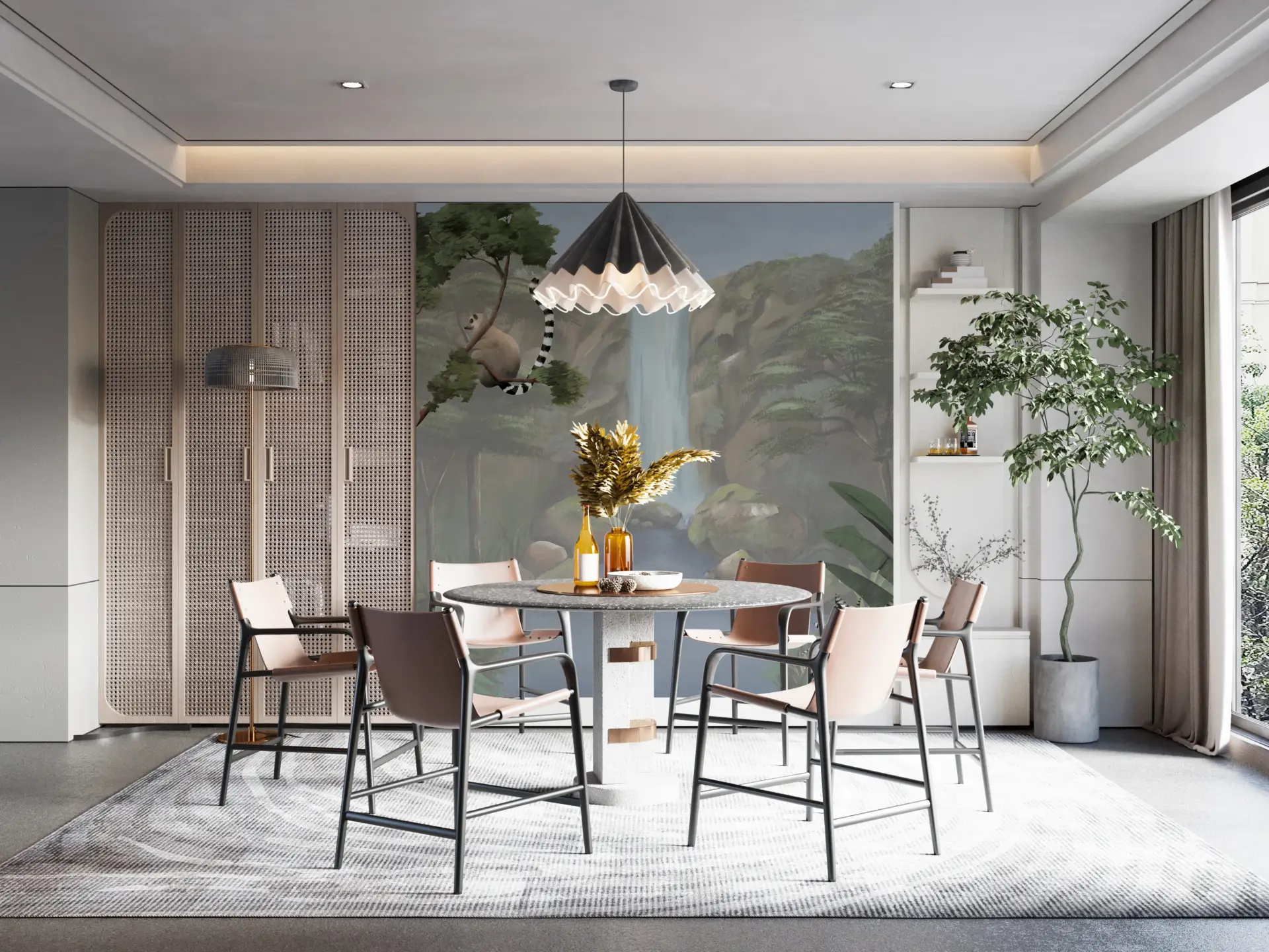 Jungle Perch — Luxury Floral Wallpaper Dubai - Image 3