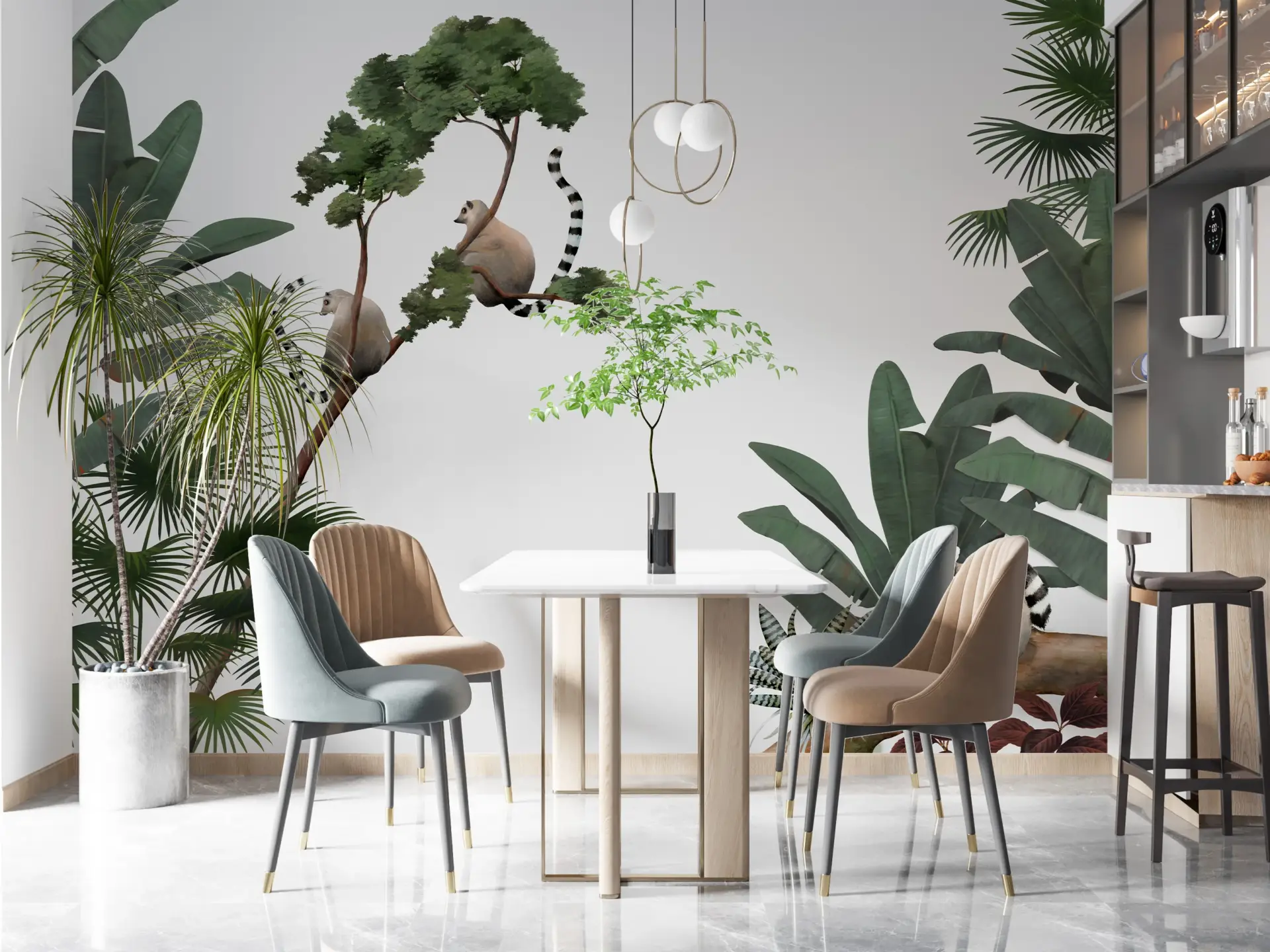 Jungle Perch — Luxury Floral Wallpaper Dubai - Image 4
