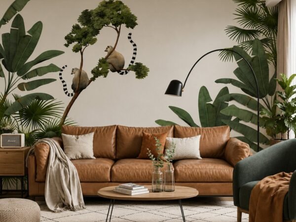 Jungle Perch — Luxury Floral Wallpaper Dubai