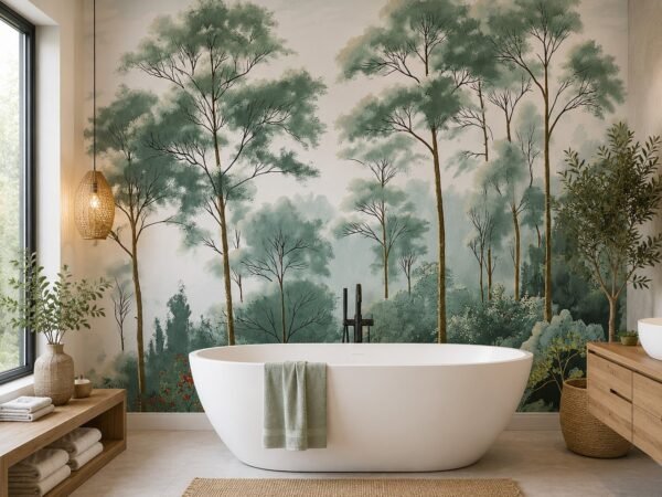 Juniper Tableau — Luxury Floral Wallpaper Dubai