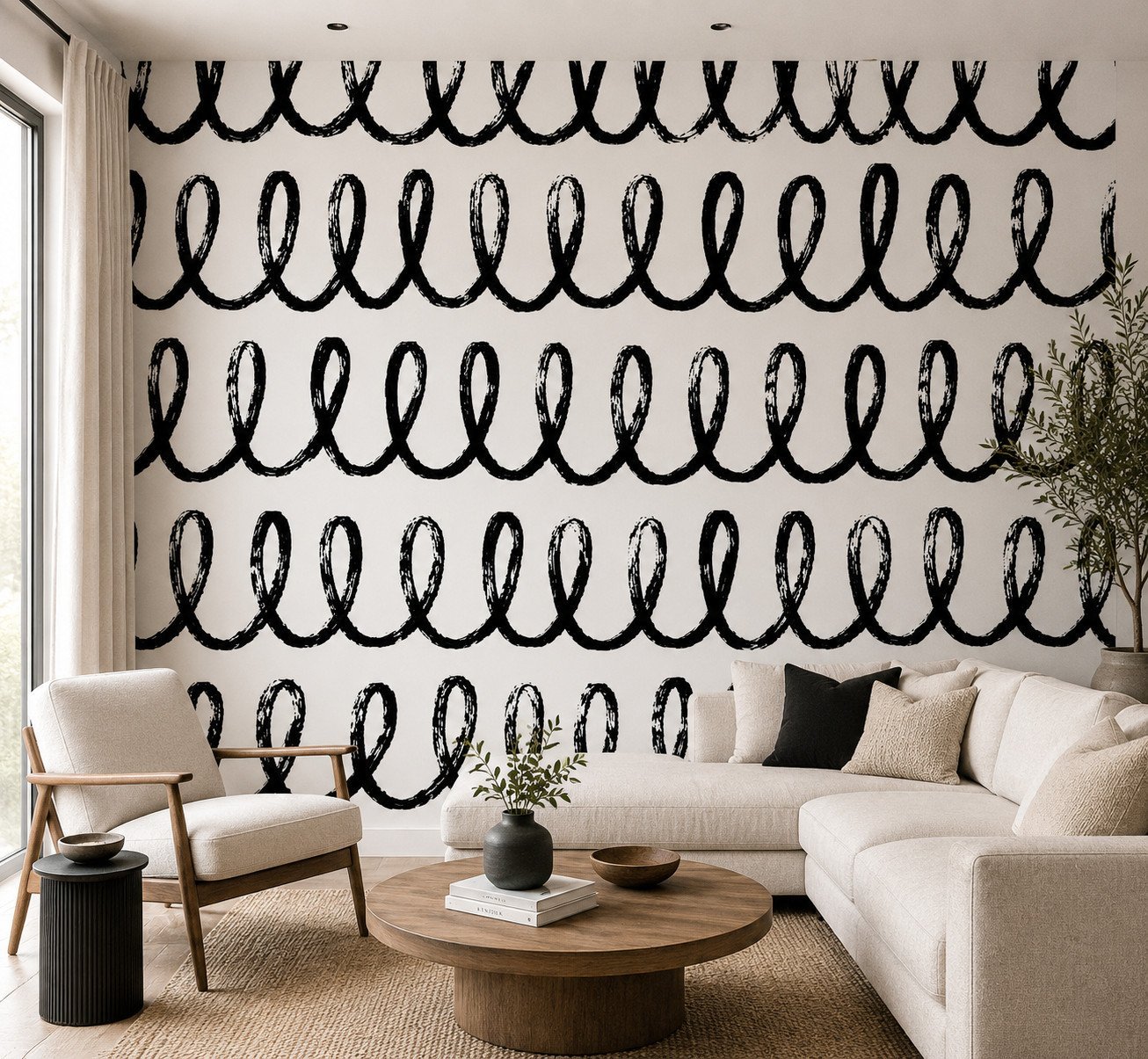 Linear Echo — Modern Wallpaper Dubai