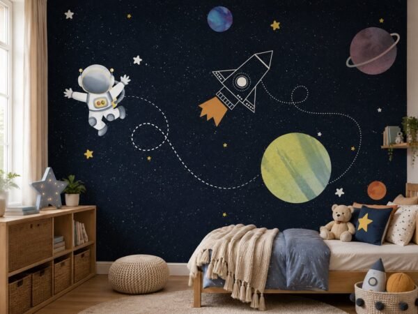 Lunar Trail — Luxury Kids Wallpaper Dubai