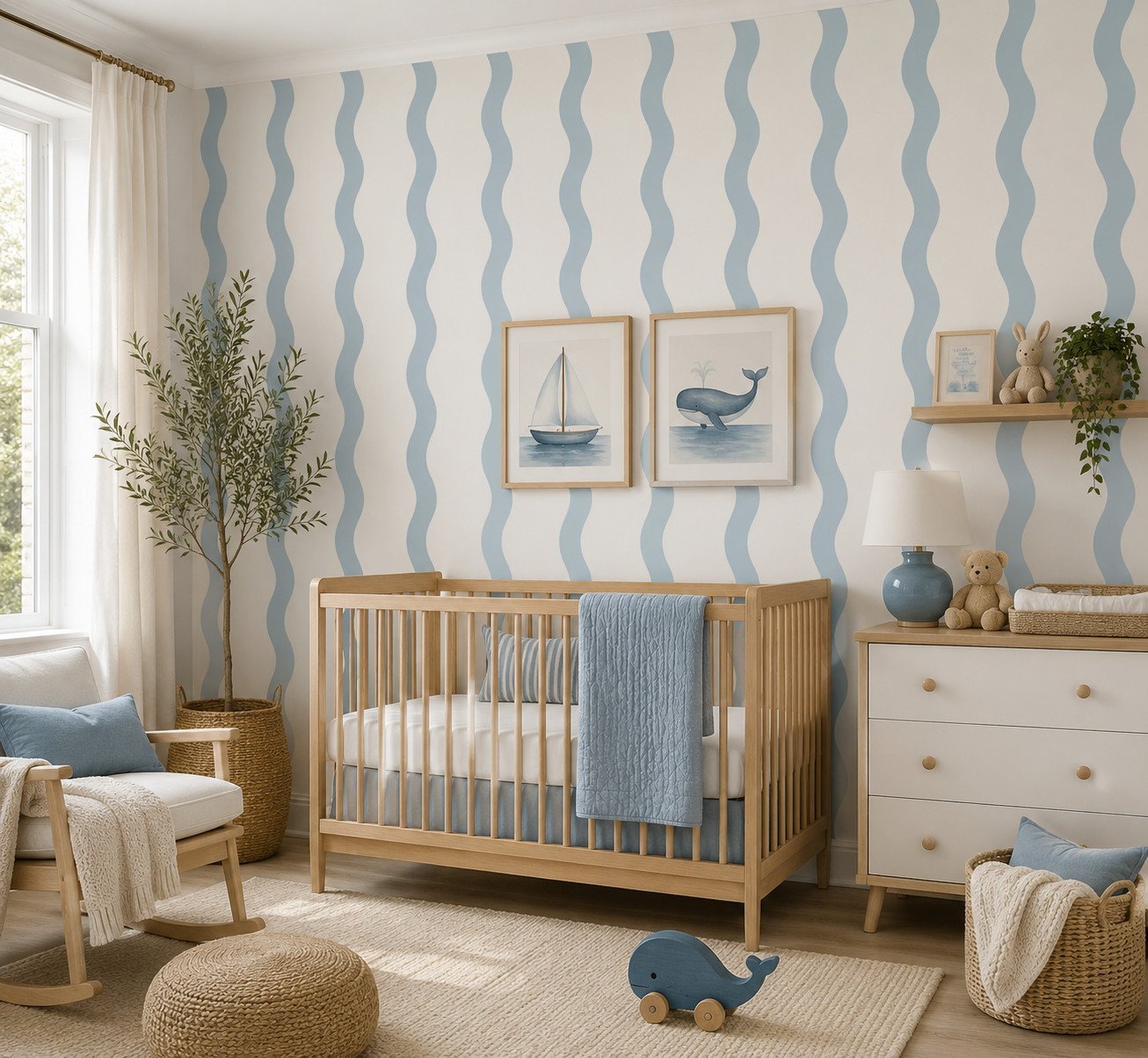 Marine Ripple — Modern Wallpaper Dubai