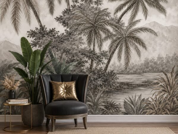Mercury Vale — Luxury Floral Wallpaper Dubai