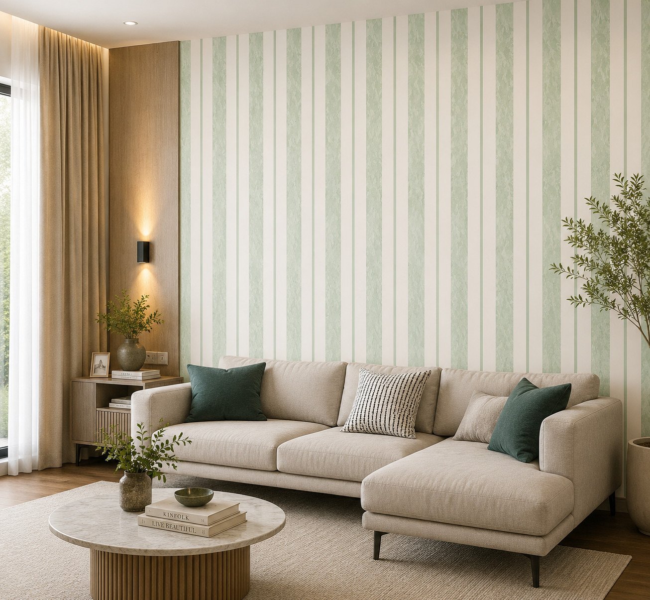 Minted Columns — Modern Wallpaper Dubai