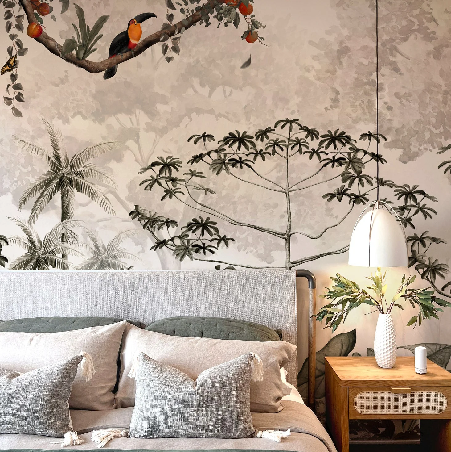 Toucan Veil — Luxury Floral Wallpaper Dubai - Image 2