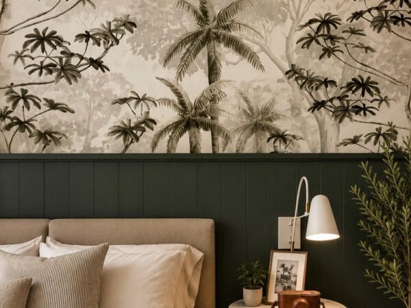 Toucan Veil — Luxury Floral Wallpaper Dubai