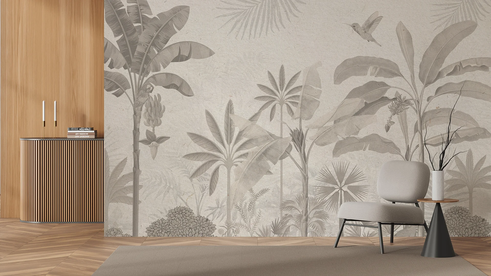 Palmera Fresco — Luxury Floral Wallpaper Dubai - Image 2