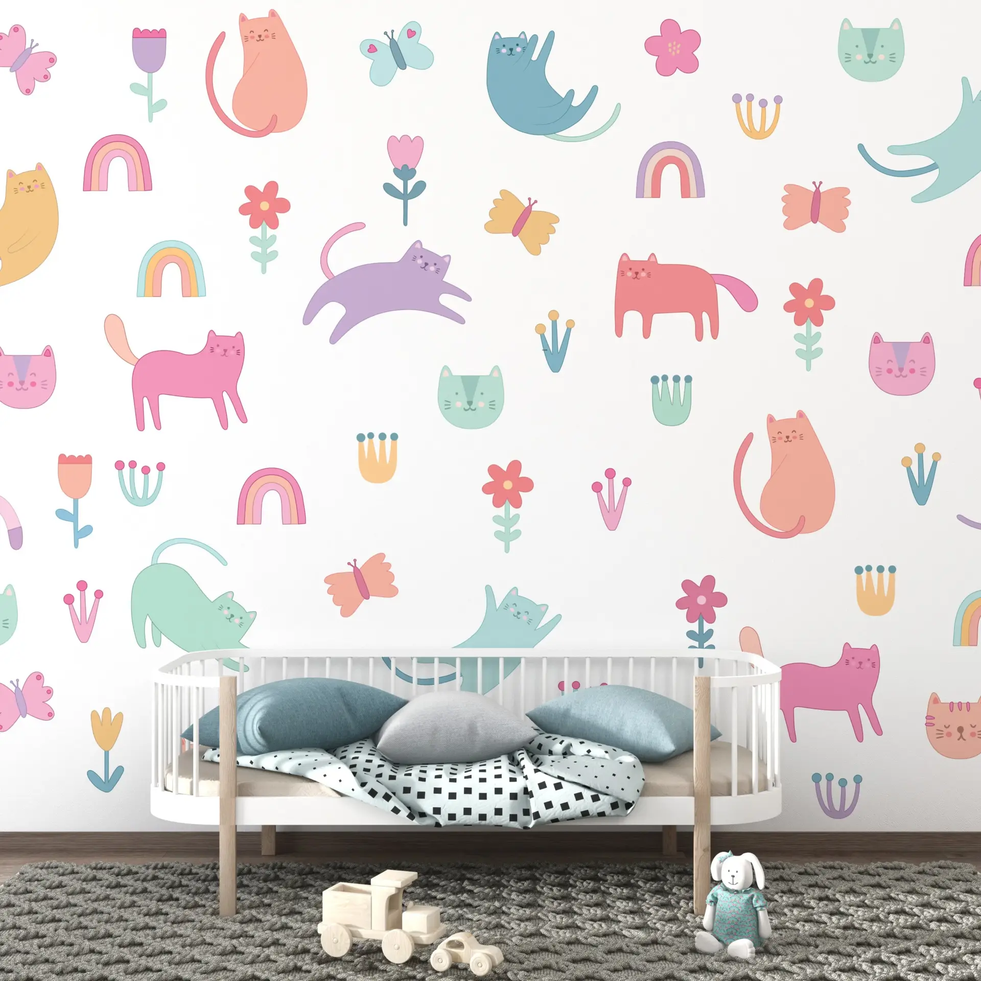 Petal Purr — Luxury Kids Wallpaper Dubai - Image 3