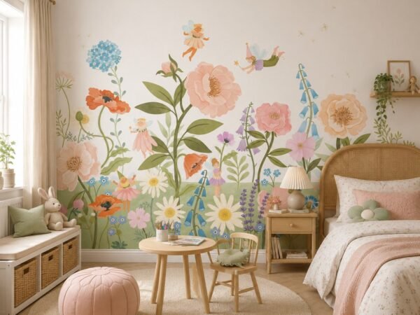 Petal Reverie — Luxury Kids Wallpaper Dubai