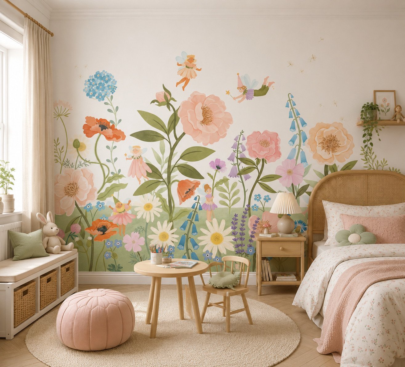 Petal Reverie — Luxury Kids Wallpaper Dubai