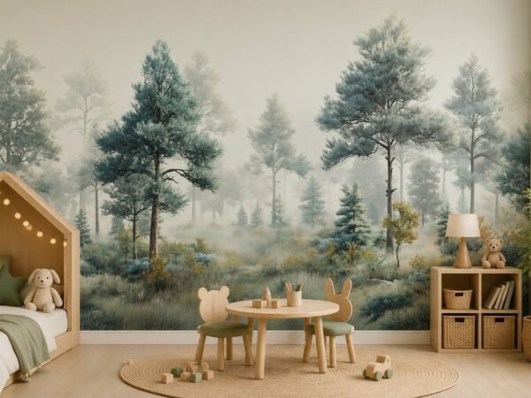 Pineglass Grove — Luxury Floral Wallpaper Dubai