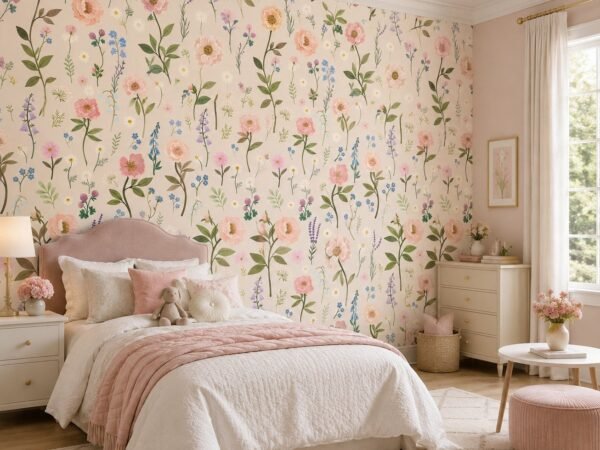 Primrose Verse — Luxury Floral Wallpaper Dubai