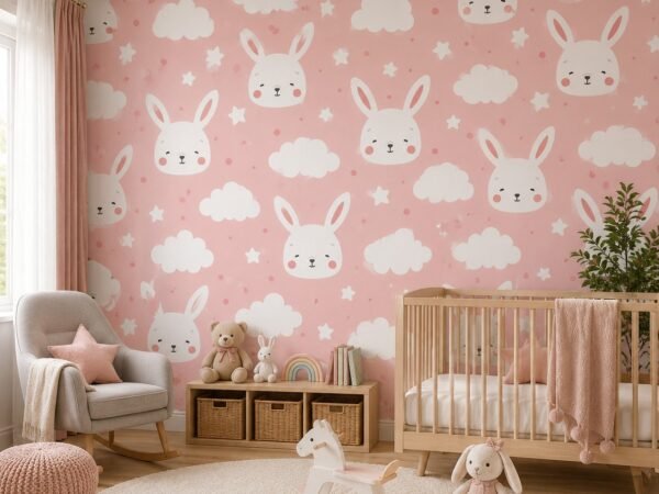 Rosy Hoppers — Luxury Kids Wallpaper Dubai