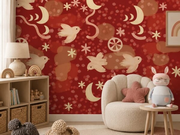 Rouge Starflight — Luxury Kids Wallpaper Dubai